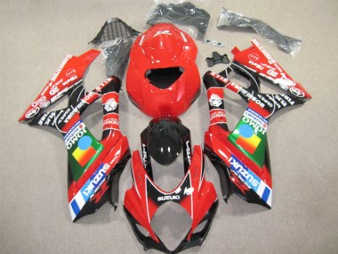 Affordable 2007-2008 Red Black Suzuki GSXR1000 Motor Fairings