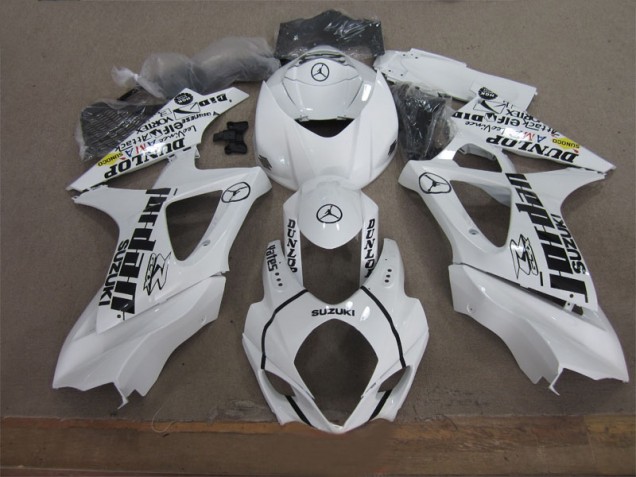 Affordable 2007-2008 White Black Jordan Suzuki GSXR1000 Motorbike Fairings