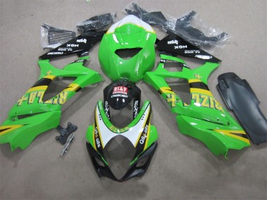 Affordable 2007-2008 Green Rizla Q8 oils Suzuki GSXR1000 Motorcycle Fairing