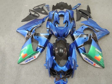 Affordable 2009-2016 Blue Green JOMO Suzuki GSXR1000 Motorcycle Replacement Fairings