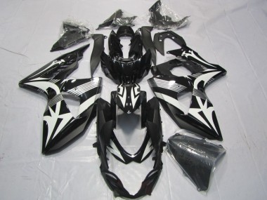 Affordable 2009-2016 Black White Suzuki GSXR1000 Motorcyle Fairings