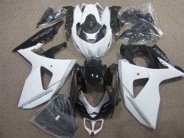 Affordable 2009-2016 White Black Suzuki GSXR1000 Motorcycle Fairing