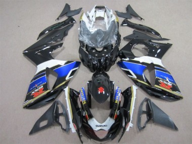 Affordable 2009-2016 Black Blue Dark Dog Suzuki GSXR1000 Motorcycle Fairing Kits