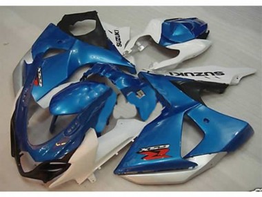 Affordable 2009-2016 Blue White Suzuki GSXR1000 Motorcycle Fairing Kit