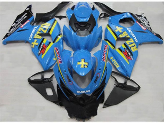 Affordable 2009-2016 Blue Rizla Hopper Suzuki GSXR1000 Bike Fairings