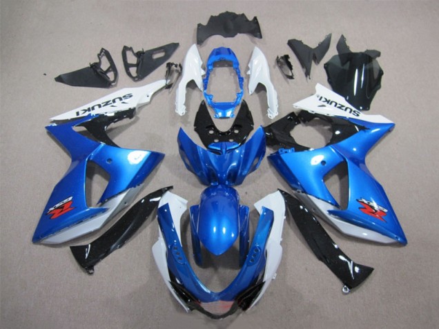 Affordable 2009-2016 Blue White Suzuki GSXR1000 Bike Fairings