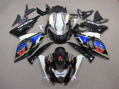 Affordable 2009-2016 Black Blue White Dark Dog Suzuki GSXR1000 Motorcycle Bodywork