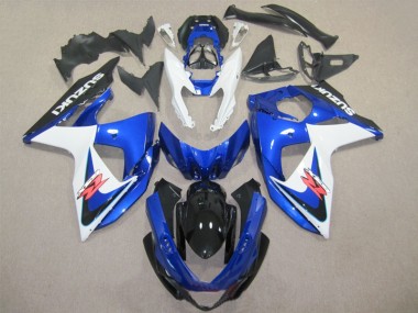 Affordable 2009-2016 Blue White Suzuki GSXR1000 Motorcycle Fairings & Bodywork