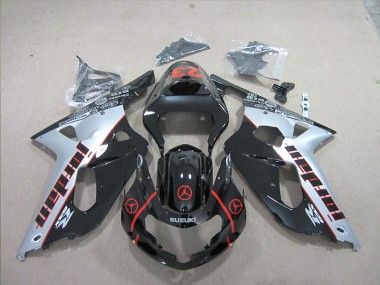 Affordable 2001-2003 Black Red 23 Suzuki GSXR600 Bike Fairing Kit