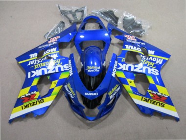 Affordable 2004-2005 Blue Telefumia Movistar Suzuki GSXR600 Motorbike Fairings