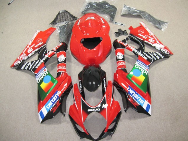 Affordable 2004-2005 Red Black Suzuki GSXR600 Motorcycle Fairing Kit