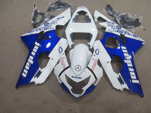 Affordable 2004-2005 White Blue Motul Suzuki GSXR600 Motorbike Fairing