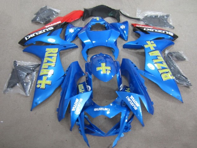 Affordable 2011-2021 Blue Yellow Rizla Suzuki GSXR600 Motorcylce Fairings