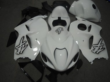 Affordable 1996-2007 White Suzuki GSXR1300 Hayabusa Motorbike Fairings