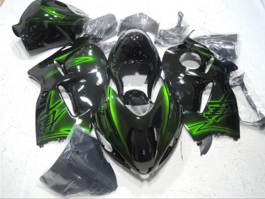 Affordable 1996-2007 Black Green Suzuki GSXR1300 Hayabusa Bike Fairing