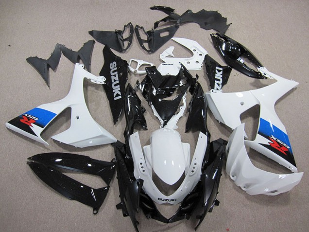 Affordable 2009-2016 White Black Suzuki GSXR1000 Motorcyle Fairings