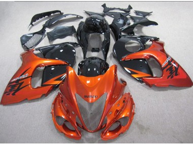 Affordable 2008-2019 Orange Black Suzuki GSXR1300 Hayabusa Motor Bike Fairings