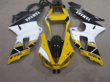 Affordable 2000-2001 Yellow White Black Yamaha YZF R1 Motorbike Fairings