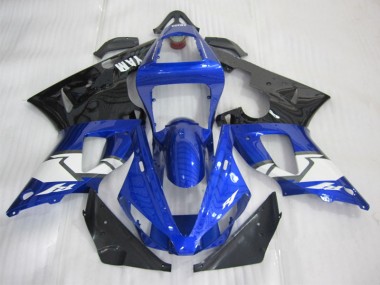 Affordable 2000-2001 Blue Black White Yamaha YZF R1 Motorcycle Fairing