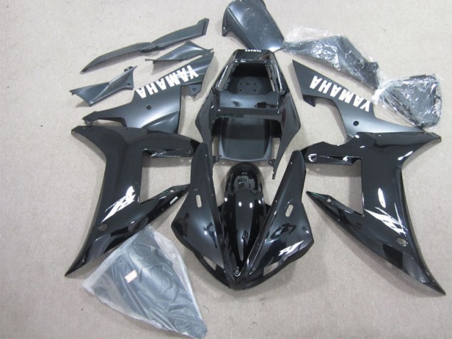 Affordable 2002-2003 Black White Yamaha YZF R1 Bike Fairings