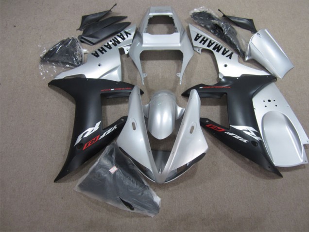 Affordable 2002-2003 Black Silver Yamaha YZF R1 Motorbike Fairing Kits