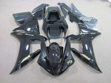 Affordable 2002-2003 Black Gold Decal Yamaha YZF R1 Motorcyle Fairings