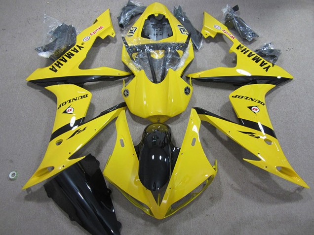 Affordable 2004-2006 Yellow Dunlop Yamaha YZF R1 Motorcycle Fairing Kits