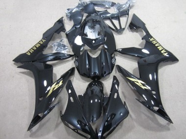 Affordable 2004-2006 Black White Gold Decal Yamaha YZF R1 Motorcycle Fairing Kit