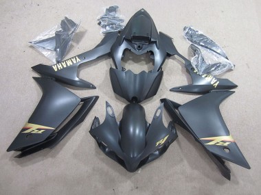 Affordable 2007-2008 Black Gold Decal Yamaha YZF R1 Bike Fairings