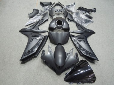 Affordable 2007-2008 Black Yamaha YZF R1 Motorcycle Fairings Kits