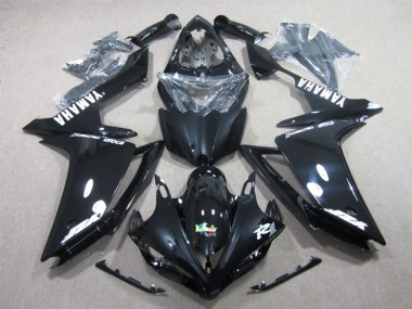 Affordable 2007-2008 Black White Decal Yamaha YZF R1 Motorcyle Fairings