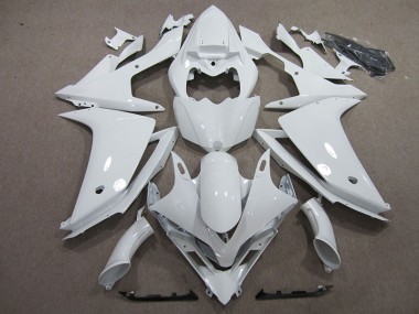 Affordable 2007-2008 White Yamaha YZF R1 Motorcycle Fairings