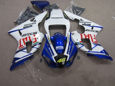 Affordable 2009-2011 Blue White Motul Dunlop 46 Yamaha YZF R1 Bike Fairings