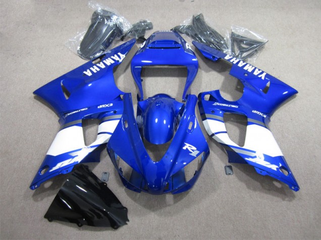 Affordable 2009-2011 Blue White Yamaha YZF R1 Moto Fairings