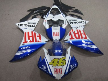 Affordable 2009-2011 Blue White Fiat 46 Yamaha YZF R1 Motorcyle Fairings