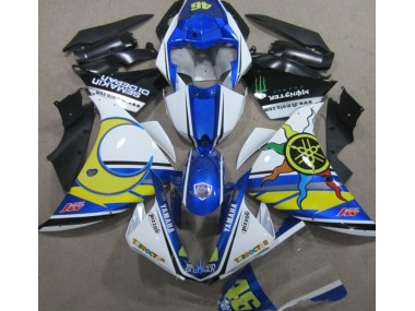 Affordable 2009-2011 Blue White Yellow 46 Yamaha YZF R1 Replacement Fairings