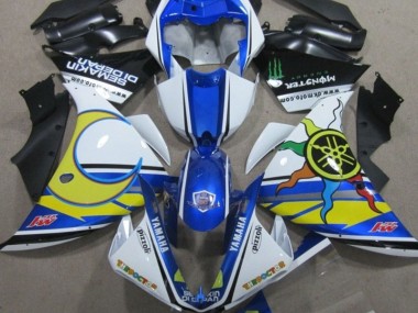 Affordable 2009-2011 Blue White Yellow 46 Yamaha YZF R1 Replacement Fairings