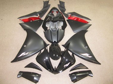 Affordable 2012-2014 Black White Decal Yamaha YZF R1 Replacement Fairings