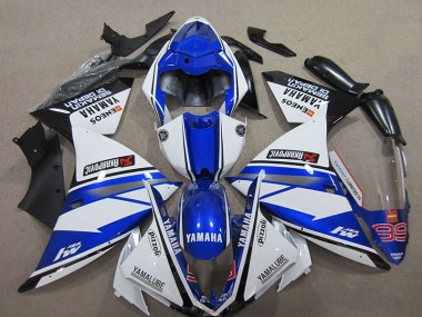 Affordable 2012-2014 Blue White Yamaha YZF R1 Motorbike Fairing