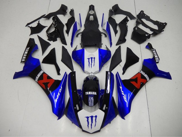 Affordable 2015-2019 Black Blue Yamaha YZF R1 Motorbike Fairing Kits