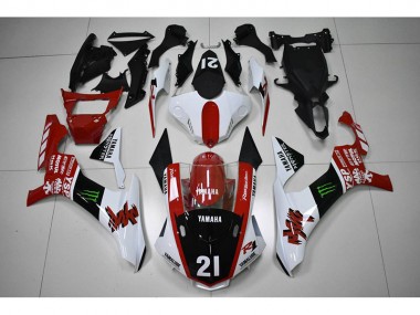 Affordable 2015-2019 Red Black 21 Yamaha YZF R1 Motorcycle Fairings Kit