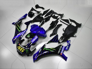 Affordable 2015-2019 Blue Blue White ENEOS 46 Monster Yamaha YZF R1 Motorcycle Fairing