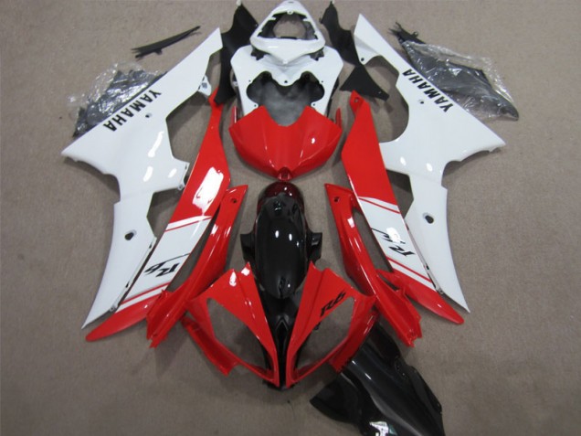 Affordable 2008-2016 Red White Black Decal Yamaha YZF R6 Bike Fairing