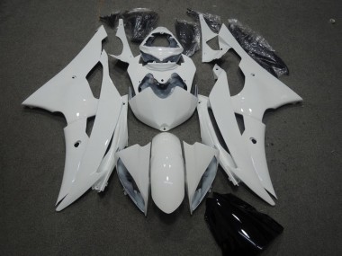 Affordable 2008-2016 White Yamaha YZF R6 Motorcyle Fairings